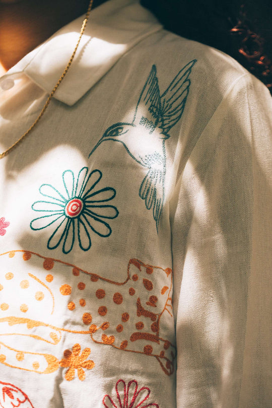 AGUSTINA - NOQA KASHANI LONG SLEEVE BLOUSE