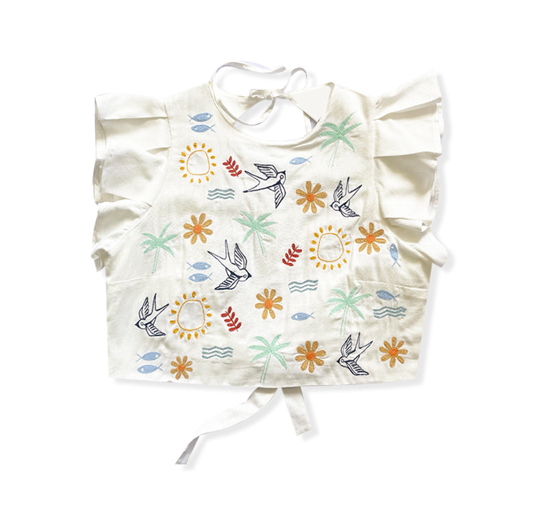 SWALLOWS CROP SHIRT