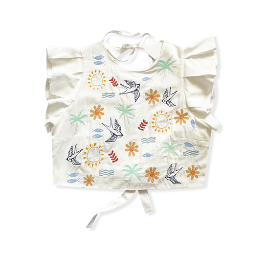 AGUSTINA - CAMISA CORTA GOLONDRINA - COLECCIÓN NOQA KASHANI