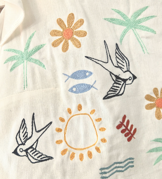 AGUSTINA - CAMISA CORTA GOLONDRINA - COLECCIÓN NOQA KASHANI