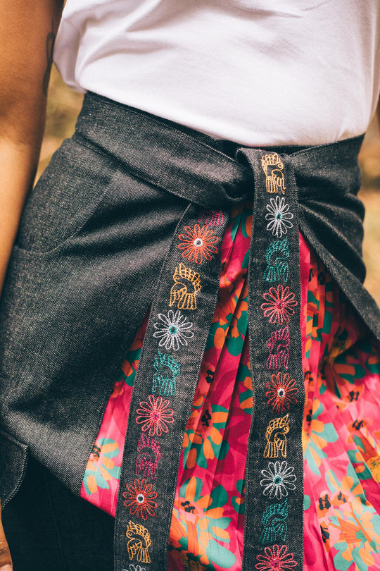 NOQA KASHANI ASSYMETRICAL SKIRT - Pre Order