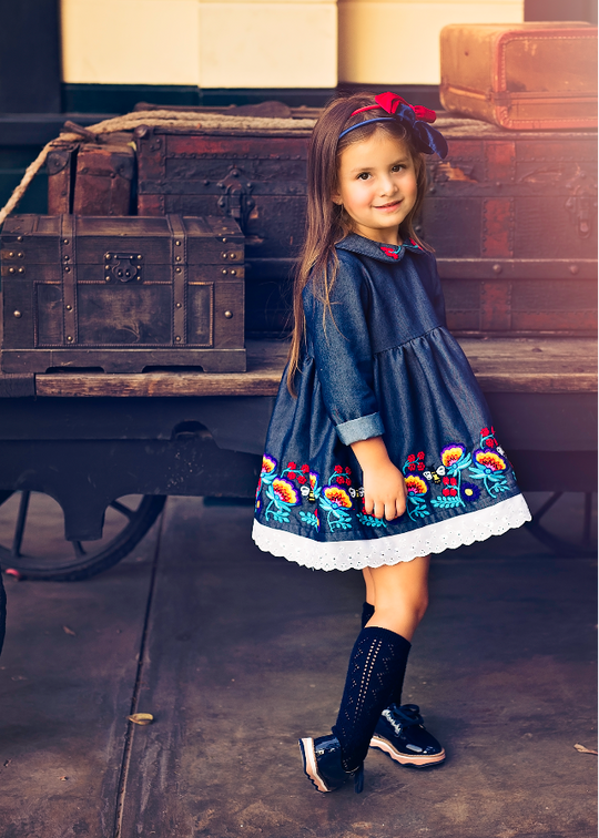 FLORAL VINTAGE DRESS FOR GIRLS -  Pre Order