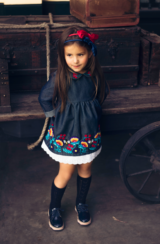 FLORAL VINTAGE DRESS FOR GIRLS -  Pre Order