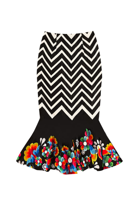 MERMAID FLORAL SKIRT - Pre order