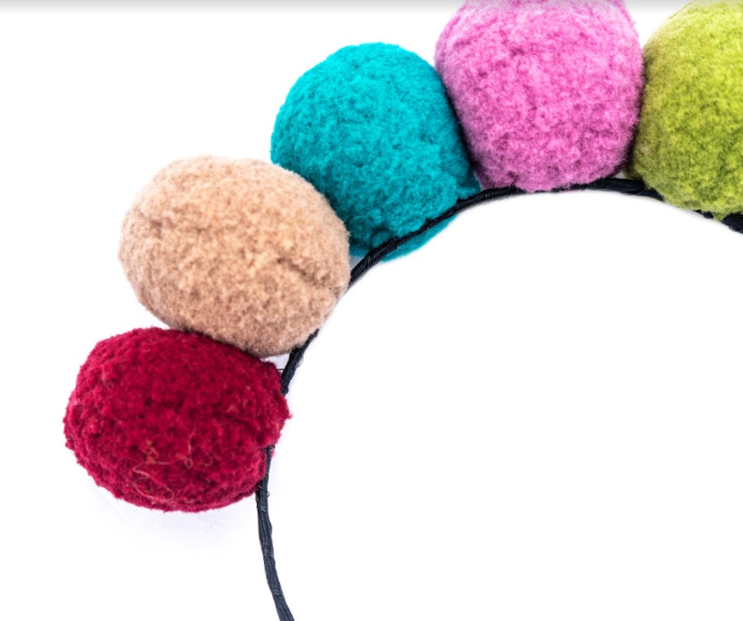 POMPOMS HEADBAND