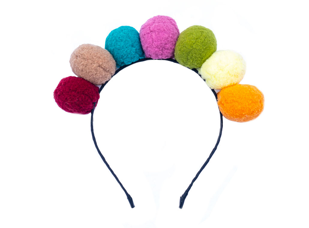POMPOMS HEADBAND