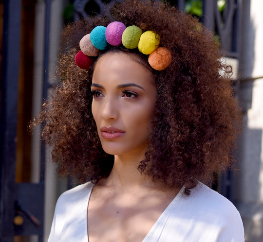 POMPOMS HEADBAND
