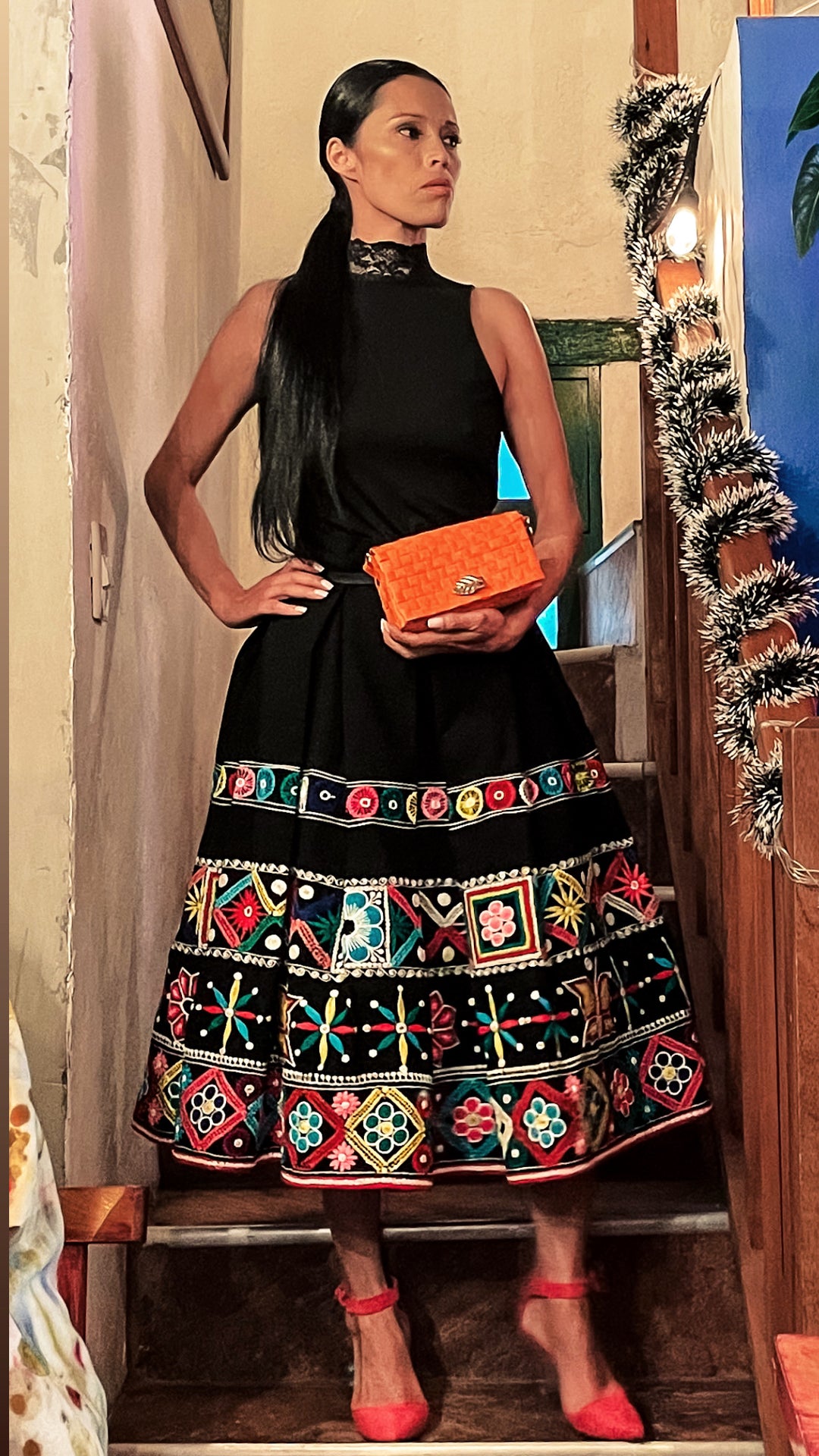 AGUSTINA - SPECIAL EMBROIDERY TRADITONAL SKIRT - TINTA / PRE ORDERS!!!